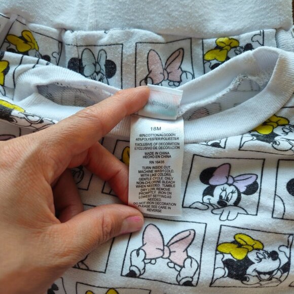 Sale 🎉🥳 4/$25 or $10 Minnie Mouse Set Size 18M - Picture 2 of 3
